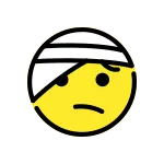 Face With Head Bandage SVG Icon